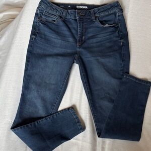 Sonoma Women's Deep Blue Skinny Jeans